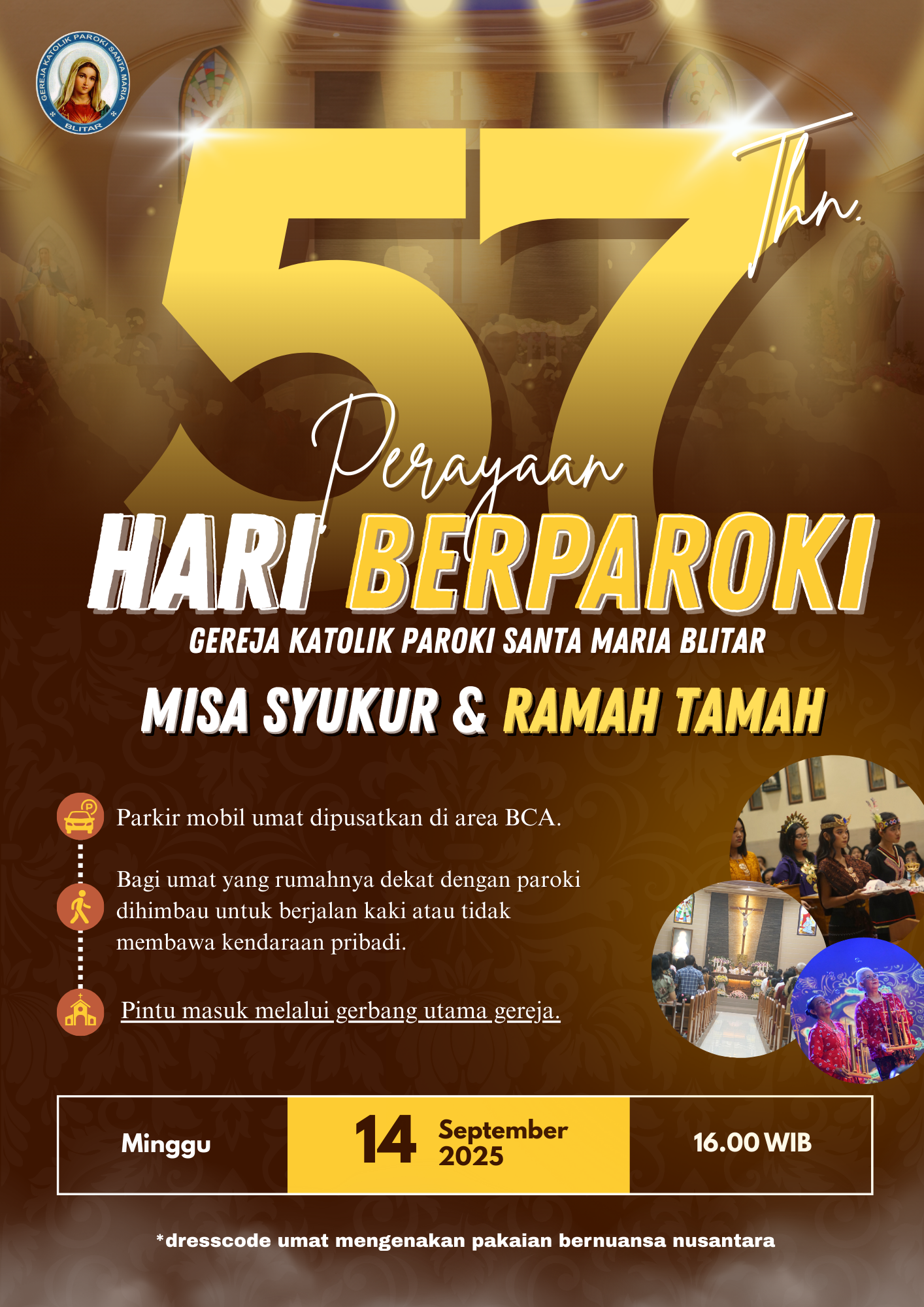 Malam Perayaan Syukur Hari Berparoki Paroki Santa Maria Blitar